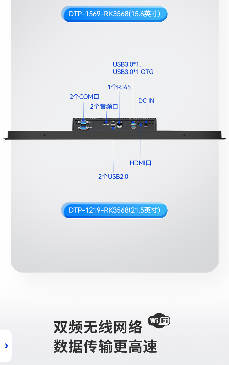 15.6寸工業(yè)無風(fēng)扇平板電腦,國產(chǎn)瑞芯微嵌入式一體機,DTP-1569-RK3568.jpg
